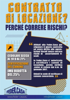 Contratti e Canoni di locazione - FEDER.CASA ROMA